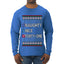 Naughty Nice 41, Simple List, Ugly Christmas Unisex Sweater, Funny Meme, Ugly Christmas Sweater Mens Long Sleeve Shirt