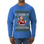 F-CAW-F IT'S CHRISTMAS, Ugly Christmas Sweater Mens Long Sleeve Shirt