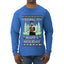 Finding My Happy Holiday, Ugly Christmas Sweater Mens Long Sleeve Shirt