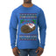 She Loves my Yule Log, Ugly Christmas Sweater Mens Long Sleeve Shirt