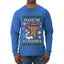 Make Me Crumb, Ugly Christmas Sweater Unisex Mens Long Sleeve Shirt