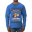 Redacted Naughty List Access Denied, Ugly Christmas Sweater Unisex Unisex Mens Long Sleeve Shirt