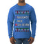 Naughty Nice 6 7 Checklist, Ugly Christmas Sweater Unisex Mens Long Sleeve Shirt