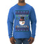 Snow Blower, Ugly Christmas Sweater Unisex Mens Long Sleeve Shirt
