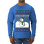 Snowman, Ugly Christmas Sweater Unisex Mens Long Sleeve Shirt