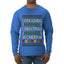 Spreading Christmas Cheer, Ugly Christmas Sweater Unisex Mens Long Sleeve Shirt