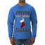 Well Hung, Ugly Christmas Sweater Unisex Mens Long Sleeve Shirt