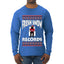 Fresh Snow Records Hip Hop Parody, Ugly Christmas Sweater Unisex Mens Long Sleeve Shirt