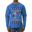 Season's Eatings Shark, Ugly Christmas Sweater Unisex Mens Long Sleeve Shirt