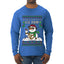 Ice Pimp, Ugly Christmas Sweater Unisex Mens Long Sleeve Shirt