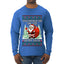 You Should See The Size Of My Sack Naughty Santa, Ugly Christmas Sweater Unisex Mens Long Sleeve Shirt
