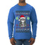 Look At Me Being All Festive And Shit, Ugly Christmas Sweater Unisex Mens Long Sleeve Shirt