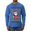 Is That A Candy Cane In Your Pocket Naughty Santa, Ugly Christmas Sweater Unisex Mens Long Sleeve Shirt