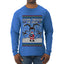 Goopin' Through The Snow Gamer Santa, Ugly Christmas Sweater Unisex Mens Long Sleeve Shirt