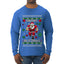 Merry Blitzmas, Football Christmas Sweater Design, Ugly Christmas Sweater Unisex Mens Long Sleeve Shirt