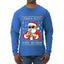 Santa Says 6 7 Numbers Meme, Ugly Christmas Sweater Unisex Mens Long Sleeve Shirt