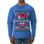 Namasleigh, Namaste Yoga Santa Claus, Ugly Christmas Sweater Unisex Mens Long Sleeve Shirt