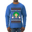 Ho Ho Ho Homerun, Baseball Fan Christmas Design, Ugly Christmas Sweater Unisex Mens Long Sleeve Shirt