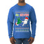 6 7 Christmas Hands, Ugly Christmas Sweater Unisex Mens Long Sleeve Shirt