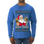 Buon Natale, Italian Santa Claus, Funny, Italian American Humor, Ugly Christmas Sweater Unisex Mens Long Sleeve Shirt
