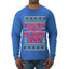Pucker Up And Kiss My Jolly Ass, Ugly Christmas Sweater Unisex Mens Long Sleeve Shirt