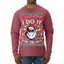 I Do It for the Hos Funny Santa Claus Ugly Christmas Sweater Mens Long Sleeve Shirt