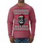 Snow's Out Hos Out | Funny Santa Claus Ugly Christmas Sweater Mens Long Sleeve Shirt