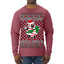 Out Here Looking Like a Snack Funny Cute Christmas Cookie Ugly Christmas Sweater Mens Long Sleeve Shirt