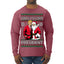 Santa's Favorite President Red Suit Trump Ugly Christmas Sweater Mens Long Sleeve Shirt