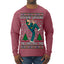 Rockin Around the Christmas Tree Raygun Viral Breakdancer Ugly Christmas Sweater Mens Long Sleeve Shirt