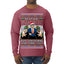 Doge Elf Around and Find Out Trump Elon Vivek MAGA Ugly Christmas Sweater Mens Long Sleeve Shirt