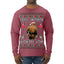 Merry Chrithmith Kith My Ath, Butt Viral Kiss My Ass Boxing Fight Meme Ugly Christmas Sweater Mens Long Sleeve Shirt