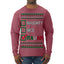 Naughty Nice Italian Funny Italians Italy Colors Ugly Christmas Sweater Mens Long Sleeve Shirt