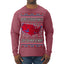 Trump 2024 Better Coverage than 5G Red Wave Landslide Ugly Christmas Sweater Mens Long Sleeve Shirt