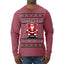 What Happens on Santa's Lap Stays on Santa's Lap, Funny Dirty X Rated Naughty Ugly Christmas Sweater Mens Long Sleeve Shirt
