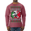 Jing a Di Jing Dominick the Italian Christmas Donkey Ugly Christmas Sweater Mens Long Sleeve Shirt