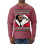 I Saw Diddy Kissing Santa Claus Funny Viral Music Meme Ugly Christmas Sweater Mens Long Sleeve Shirt