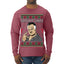 Watch It Santa Funny Paulie Italian Mafia TV Show Ugly Christmas Sweater Mens Long Sleeve Shirt