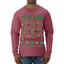 Tis' The Season To Be Naughty Unisex Ugly Christmas Sweater Mens Long Sleeve Shirt