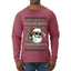 Rollin' Into The Holidays Christmas Sweater, Ugly Christmas Sweater Mens Long Sleeve Shirt