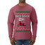 Nice Rack, Ugly Christmas Sweater Unisex Mens Long Sleeve Shirt