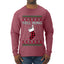 Well Hung, Ugly Christmas Sweater Unisex Mens Long Sleeve Shirt