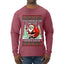 You Should See The Size Of My Sack Naughty Santa, Ugly Christmas Sweater Unisex Mens Long Sleeve Shirt