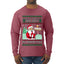Ask Your Mom About My North Pole Naughty Santa, Ugly Christmas Sweater Unisex Mens Long Sleeve Shirt