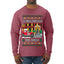 Dashing Through The Snow Classic 90s Holiday Movie, Ugly Christmas Sweater Unisex Mens Long Sleeve Shirt