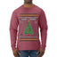 Deck The Halls With Guns & Ammo Fa La La La La, Ugly Christmas Sweater Unisex Mens Long Sleeve Shirt