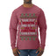 Due To Tariffs This Is My Ugly Christmas Sweater, Ugly Christmas Sweater Unisex Mens Long Sleeve Shirt
