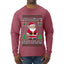 Is That A Candy Cane In Your Pocket Naughty Santa, Ugly Christmas Sweater Unisex Mens Long Sleeve Shirt