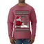 Santa Drone Show Reindeer, Ugly Christmas Sweater Unisex Mens Long Sleeve Shirt