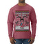 Goopin' Through The Snow Gamer Santa, Ugly Christmas Sweater Unisex Mens Long Sleeve Shirt